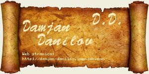 Damjan Danilov vizit kartica